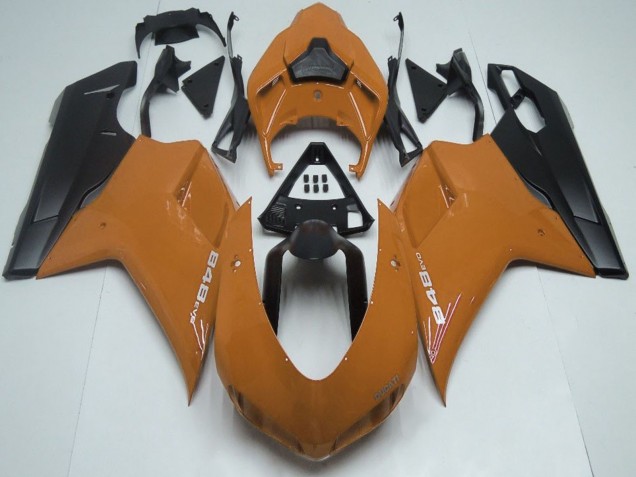 Carénages Moto Ducati 848 2007-2014 - Brun Noir Mat