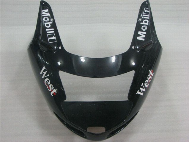 Carénages Moto Honda CBR1100XX Blackbird 1996-2007 - Noir Brillant Blanc West