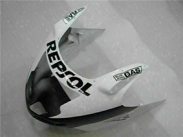 Carénages Moto Honda CBR1100XX Blackbird 1996-2007 - Blanc Noir Brillant Repsol