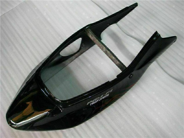 Carénage Moto ABS Honda CBR1100XX Blackbird 1996-2007 - Noir Brillant Rouge Flamme
