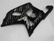 Carénages Moto Suzuki GSXR 600/750 2001-2003 - Noir Brillant Argent Flamme