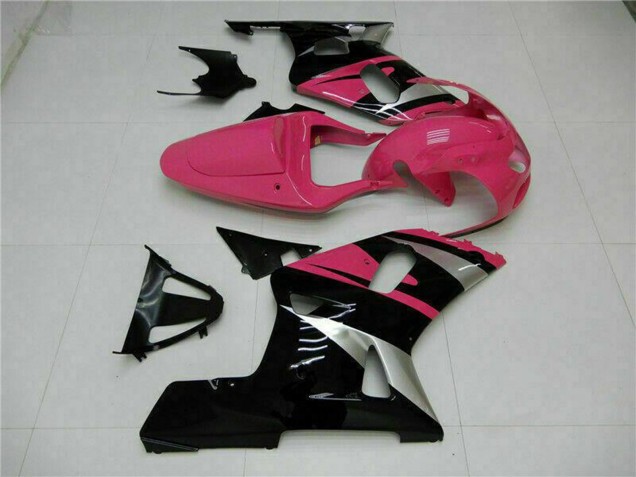 Carénages Moto Suzuki GSXR 600/750 2001-2003 - Rose Argent Noir Brillant