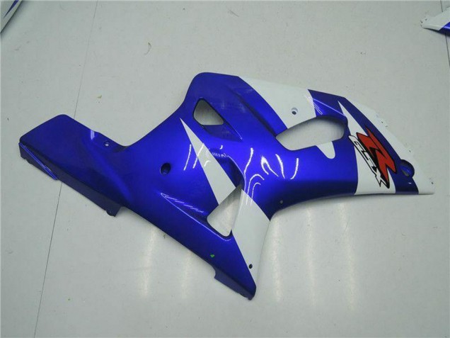 Carénages Moto Suzuki GSXR 600/750 2001-2003 - Blanc Bleu Noir