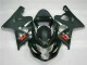 Carénages Moto Suzuki GSXR 600/750 2004-2005 - Noir Brillant Noir Mat Rouge Décalque