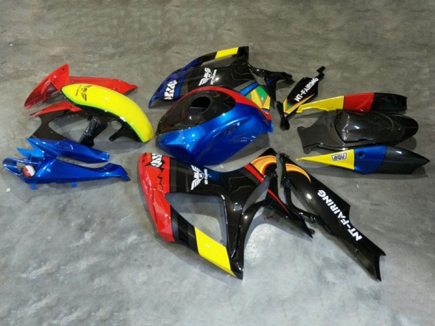 Carénages Moto Suzuki GSXR 600/750 2006-2007 - Rouge Bleu Jaune