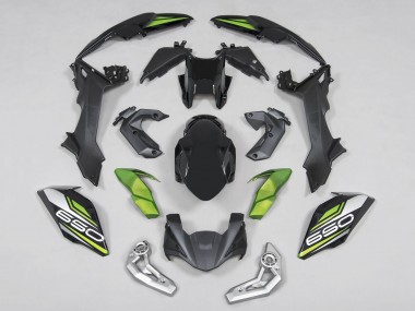 Carénages Moto Kawasaki Ninja Z650 2017-2019 - Noir Vert Argent