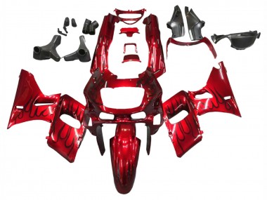 Carénages Moto Kawasaki ZZR600 1998-2003 - Rouge Noir Flamme