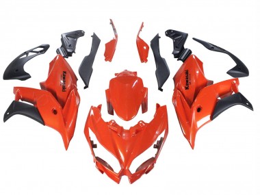 Carénages Moto Kawasaki Versys 650 2015-2021 - Rouge Noir Mat