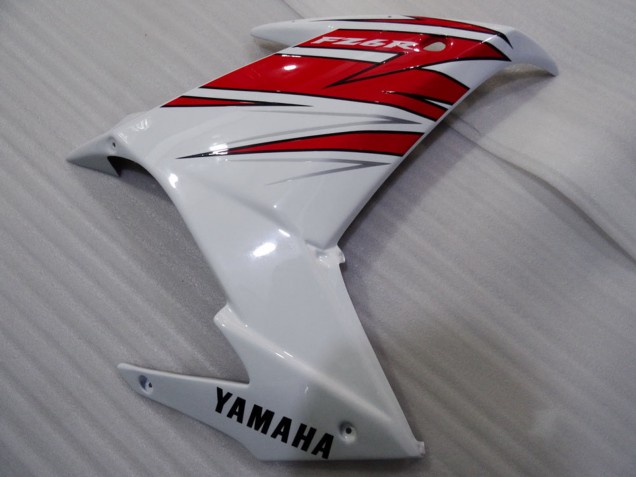 Carénages Moto Yamaha FZ6R 2009-2015 - Blanc Rouge Noir