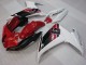 Carénages Moto Yamaha FZ6R 2009-2015 - Rouge Blanc Noir 6