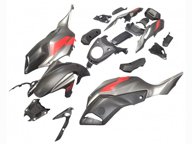 Carénages Moto Yamaha MT07/FZ07 2012-2017 - Gris Rouge