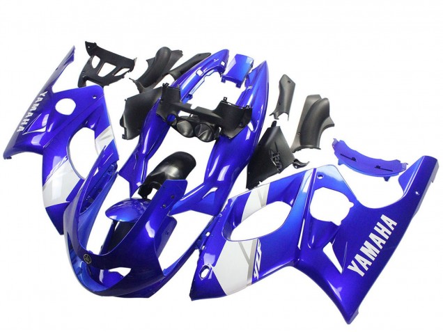 Carénage Moto Yamaha YZF600R Thundercat 1996-2007 - Bleu Blanc Argent