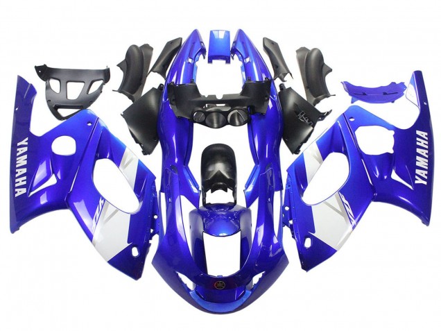 Carénage Moto Yamaha YZF600R Thundercat 1996-2007 - Bleu Blanc Argent