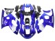 Carénage Moto Yamaha YZF600R Thundercat 1996-2007 - Bleu Blanc Argent