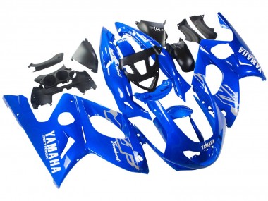 Carénages Moto Yamaha YZF600R Thundercat 1996-2007 - Bleu Blanc Argent