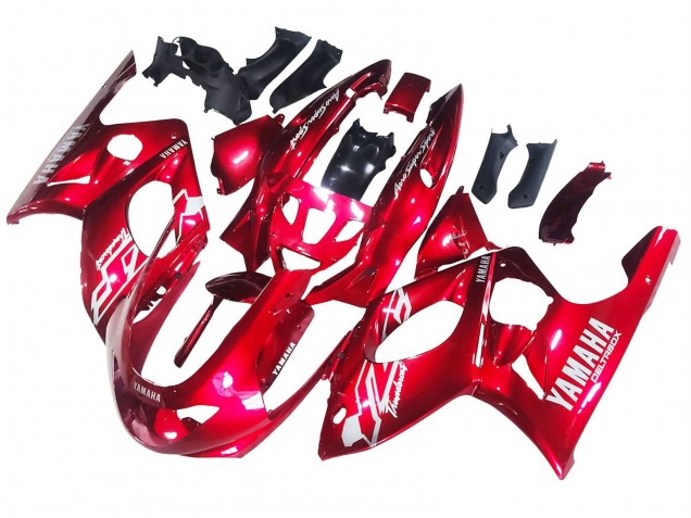 Carénages Moto Yamaha YZF600R Thundercat 1996-2007 - Rouge Blanc Thundecourses