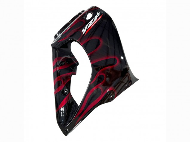 Kits Carénage Moto Yamaha YZF 1000R Thundecourses 1997-2007 - Noir Rouge Flamme