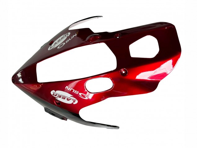 Kits Carénage Moto Yamaha YZF 1000R Thundecourses 1997-2007 - Noir Rouge Flamme