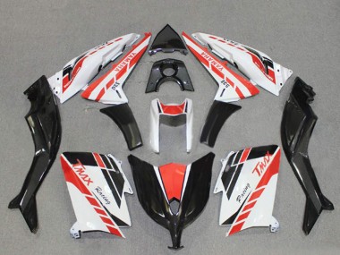 Carénages Moto Yamaha TMAX530 2012-2014 - Blanc Rouge Noir Courses