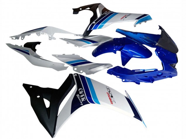 Carénages Moto Suzuki GSX250R 2017-2020 - Blanc Bleu Noir Courses