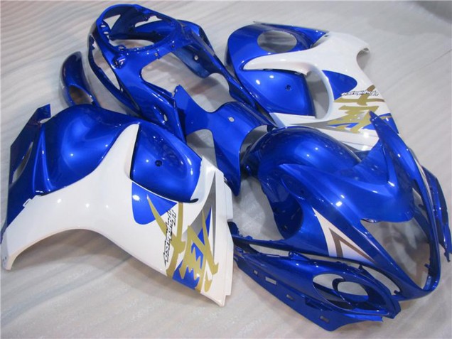 Carénages Moto Suzuki GSXR 1300 Hayabusa 2008-2020 - Blanc Bleu