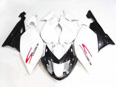 Carénages Moto BMW K1200S 2005-2010 - Blanc Noir Brillant