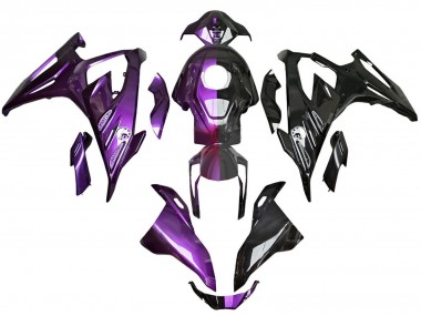 Carénages Moto BMW S1000RR 2023-2024 - Violet Noir Brillant