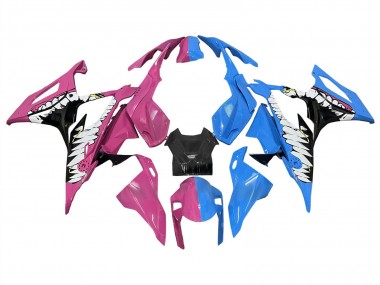 Carénages Moto BMW S1000RR 2019-2022 - Rose Foncé Bleu Requin