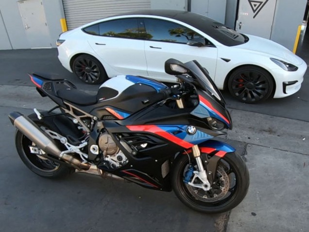 Carénages Moto BMW S1000RR 2019-2022 - Noir Bleu Rouge