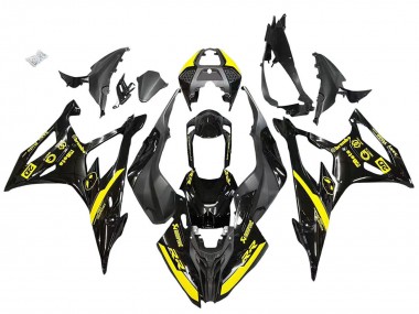 Carénages Moto BMW S1000RR 2019-2022 - Noir Brillant Jaune