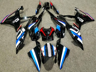 Carénages Moto BMW S1000RR 2019-2022 - Noir Bleu Blanc