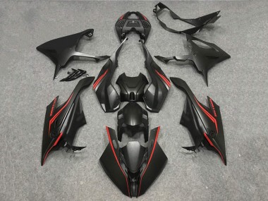 Carénages Moto BMW S1000RR 2019-2022 - Noir Mat Rouge