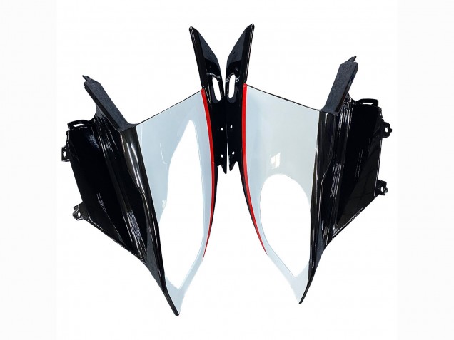 Carénages Moto BMW S1000RR 2015-2016 - Blanc Noir Fibre de Carbone