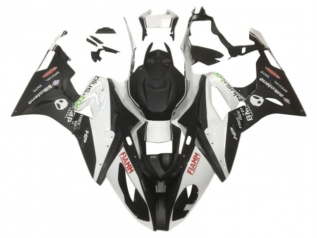 Carénages Moto BMW S1000RR 2015-2016 - Blanc Noir Mat HP Fiamm