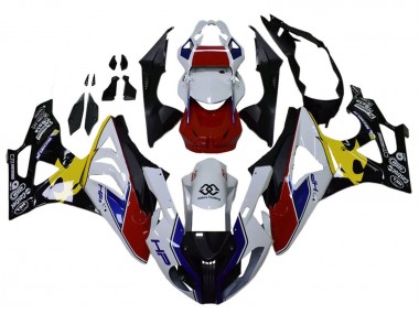Carénages Moto BMW S1000RR 2009-2014 - Blanc Rouge Jaune Noir Castrol