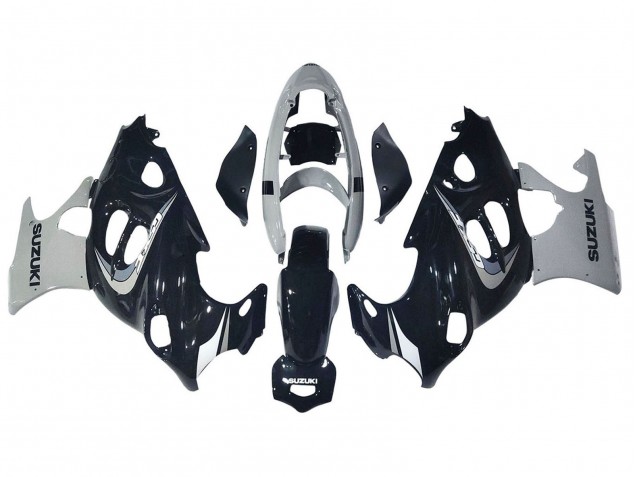 Carénage Moto Suzuki GSX600F/GSX750F 2004-2006 - Noir Brillant Gris