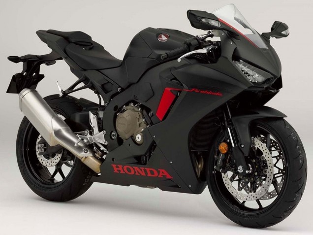 Carénages Moto Honda CBR1000RR 2017-2024 - Noir Mat Rouge Logo
