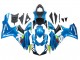 Carénages Moto Suzuki GSXR 600 / GSXR 750 2011-2024 - Bleu Clair Vert Blanc Rouge