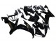 Carénages Moto Yamaha YZF 1000 R1 2004-2006 - Noir Brillant Or Décalque