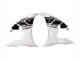 Carénage Moto Yamaha YZF R6 2003-2004 - Blanc Noir Brillant