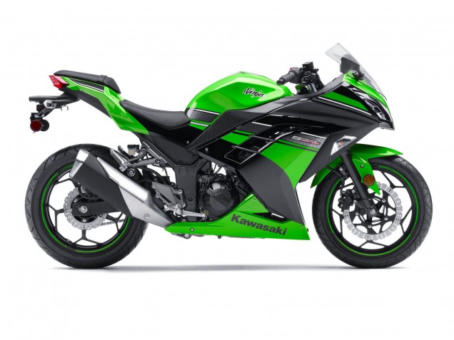 Carénage Moto Kawasaki EX300 2013-2024 - Vert Noir