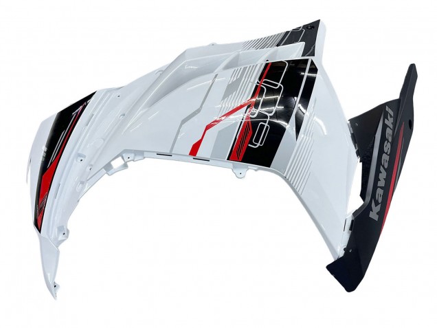 Carénages Moto Kawasaki EX300 2013-2024 - Blanc Rouge Noir
