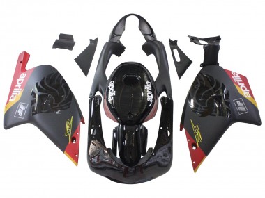Carénages Moto Aprilia RS125 2000-2005 - Noir Rouge Jaune