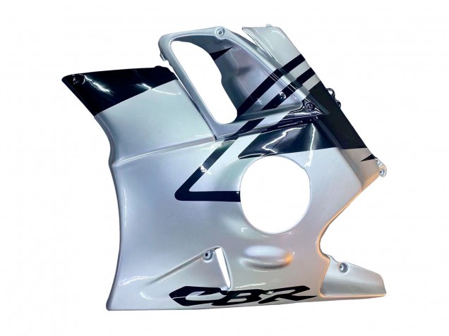 Carénages Moto Honda CBR600 F2 1991-1994 - Argent Noir Brillant