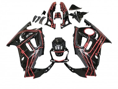 Kits Carénage Moto Honda CBR600 F3 1997-1998 - Rouge Noir Brillant