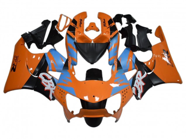 Carénages Moto Honda CBR900RR 919 1998-1999 - Orange Bleu Noir Mat