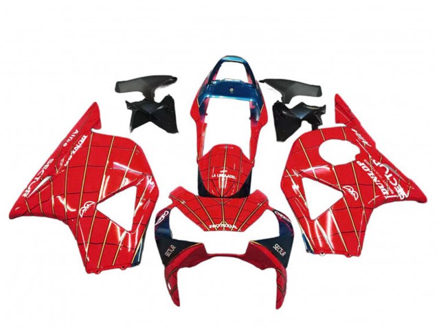 Carénages Moto Honda CBR900RR 954 2002-2003 - Rouge Bleu Foncé Dunlop