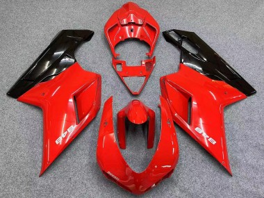 Carénages Moto Ducati 848 2007-2014 - Rouge Noir Brillant