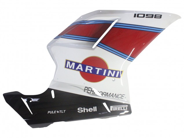 Carénages Moto Ducati 1098 2007-2014 - Blanc Rouge Bleu Noir Brillant Martini