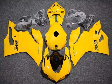 Carénages Moto Ducati Panigale 899/1199 2011-2014 - Jaune Brillant